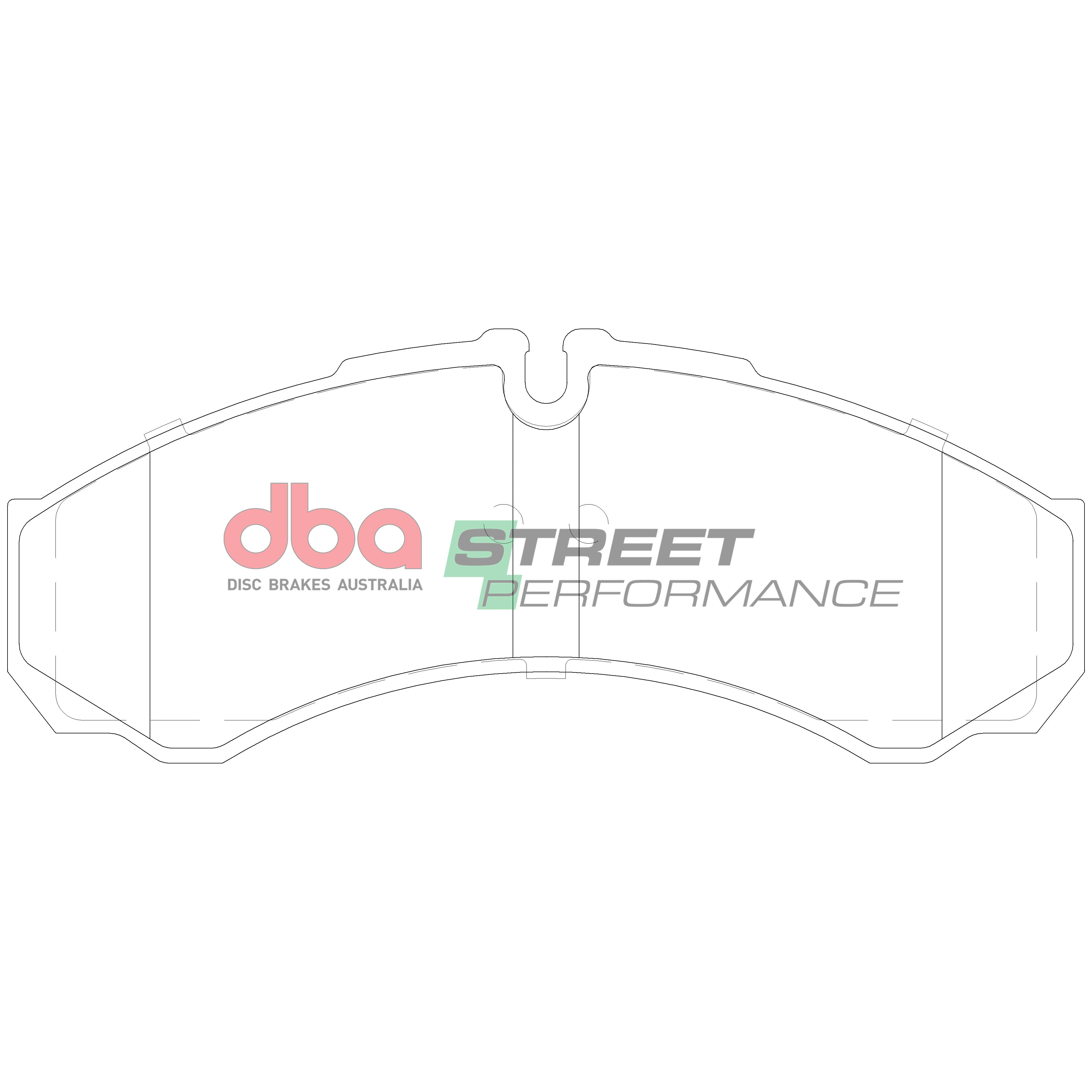 Placute Frana DBA Street Performance Fata DB1954SP