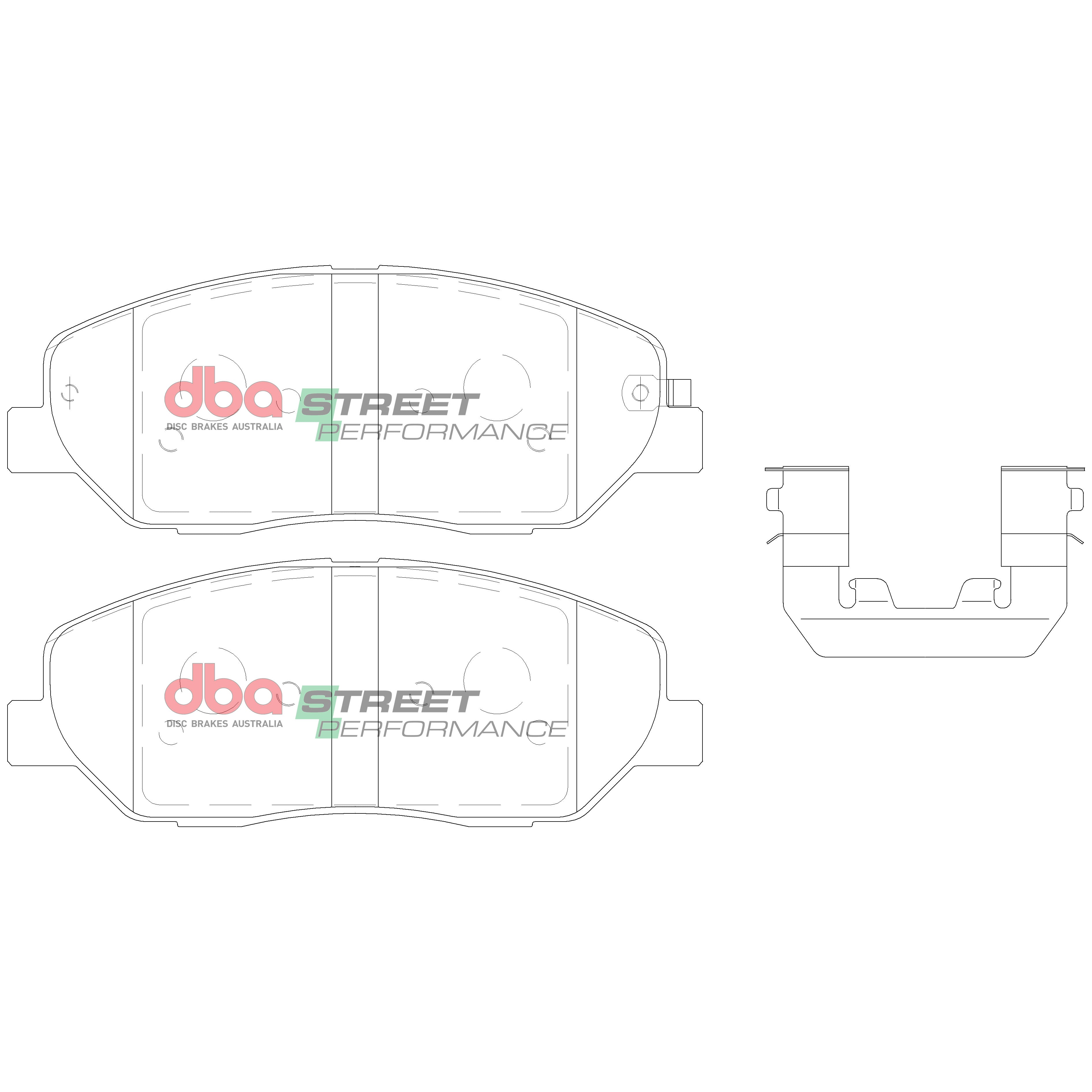 Placute Frana DBA Street Performance Fata Hyundai Santa Fe DB2034SP