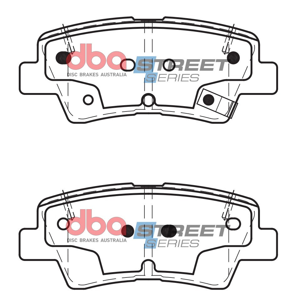 Placute Frana DBA Street Series Ceramic Spate Hyundai/Kia DB2076SS