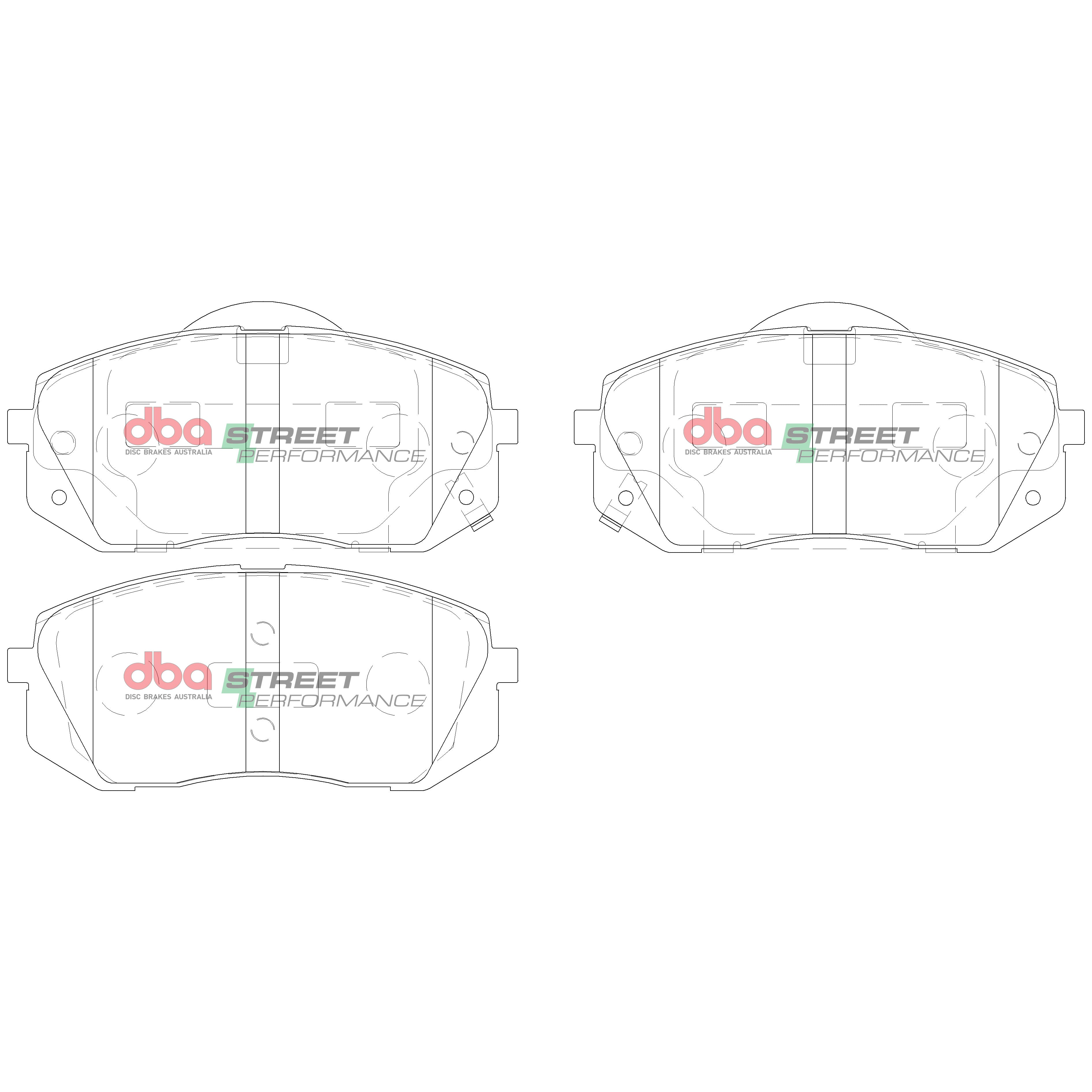 Placute Frana DBA Street Performance Fata Hyundai/Kia DB2174SP