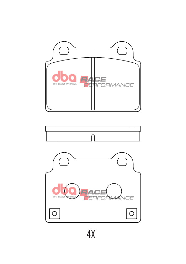 Placute Frana DBA Race Performance Spate Mitsubishi Lancer Evo DB2215RP