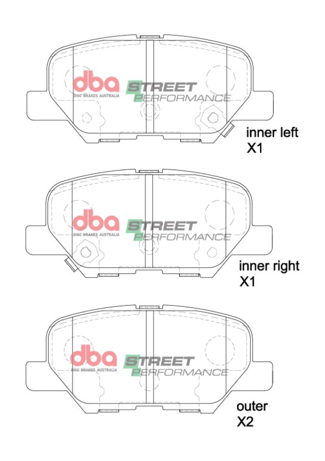 Placute Frana DBA Street Performance Spate Citroen/Mazda/Mitsubishi DB2294SP