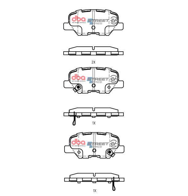 Placute Frana DBA Mitsubishi Outlander ZJ & ZK Phev Hybrid 2014 2019 R Spate Citroen/Mazda/Mitsubishi DB2294SSEV