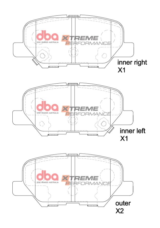 Placute Frana DBA Xtreme Performance Spate Citroen/Mazda/Mitsubishi DB2294XP