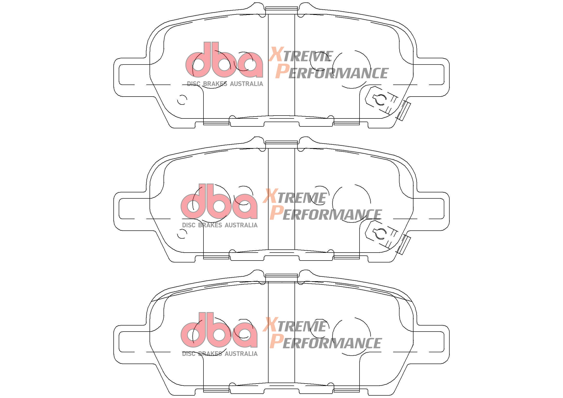 Placute Frana DBA Brake Kit 4000 Series T3 Slotted & Xtreme Performance (2x DBA42313S + DB2340XP) Spate Infiniti Q50 DBA42313S-2340XP