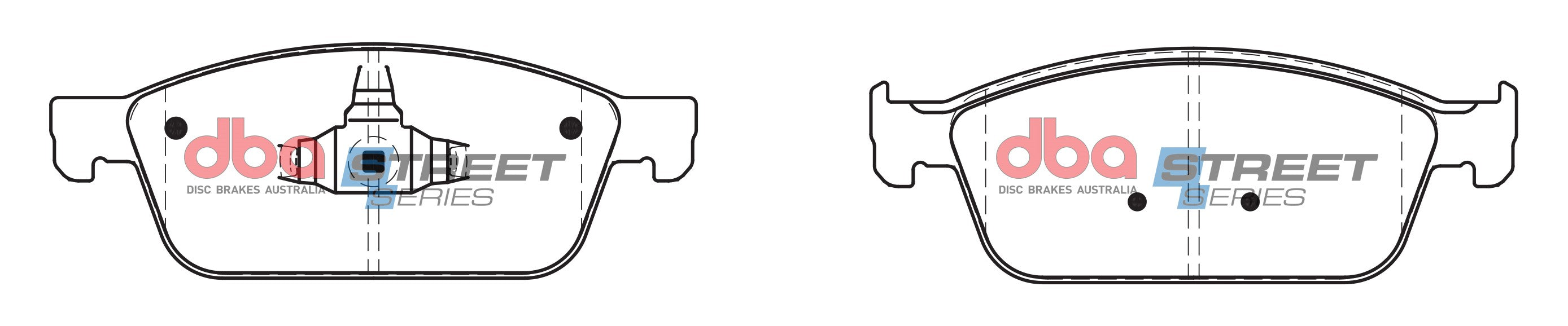 Placute Frana DBA Street Series Ceramic Fata Ford DB2353SS