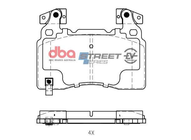 Placute Frana DBA Tesla Model S Various 2014 On F Fata Chevrolet/Tesla DB2358ASSEV