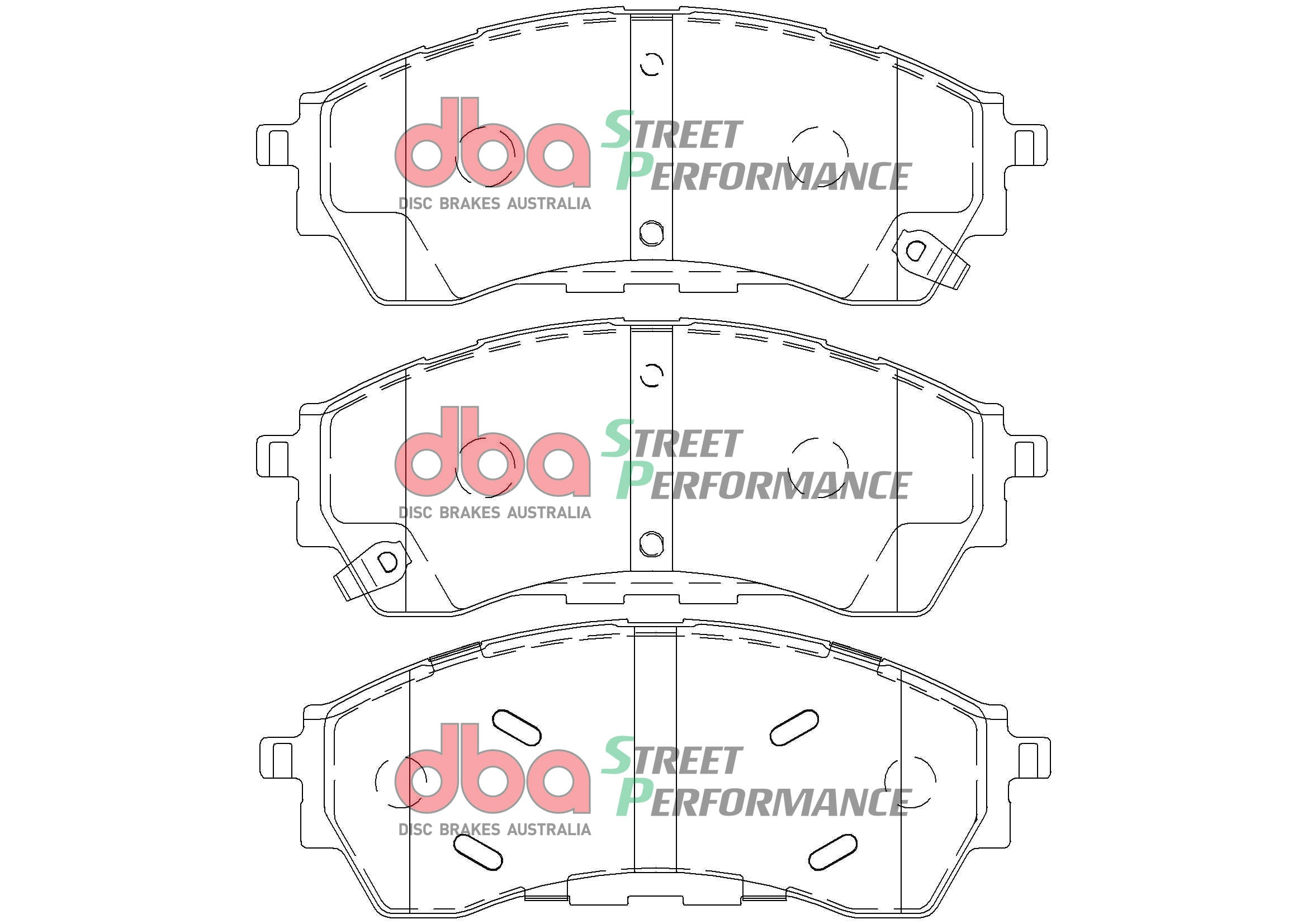 Placute Frana DBA Brake Kit Street Series T2 Slotted & Street Performance (2x DBA2137S + DB2379SP) Fata DBA2137S-2379SP