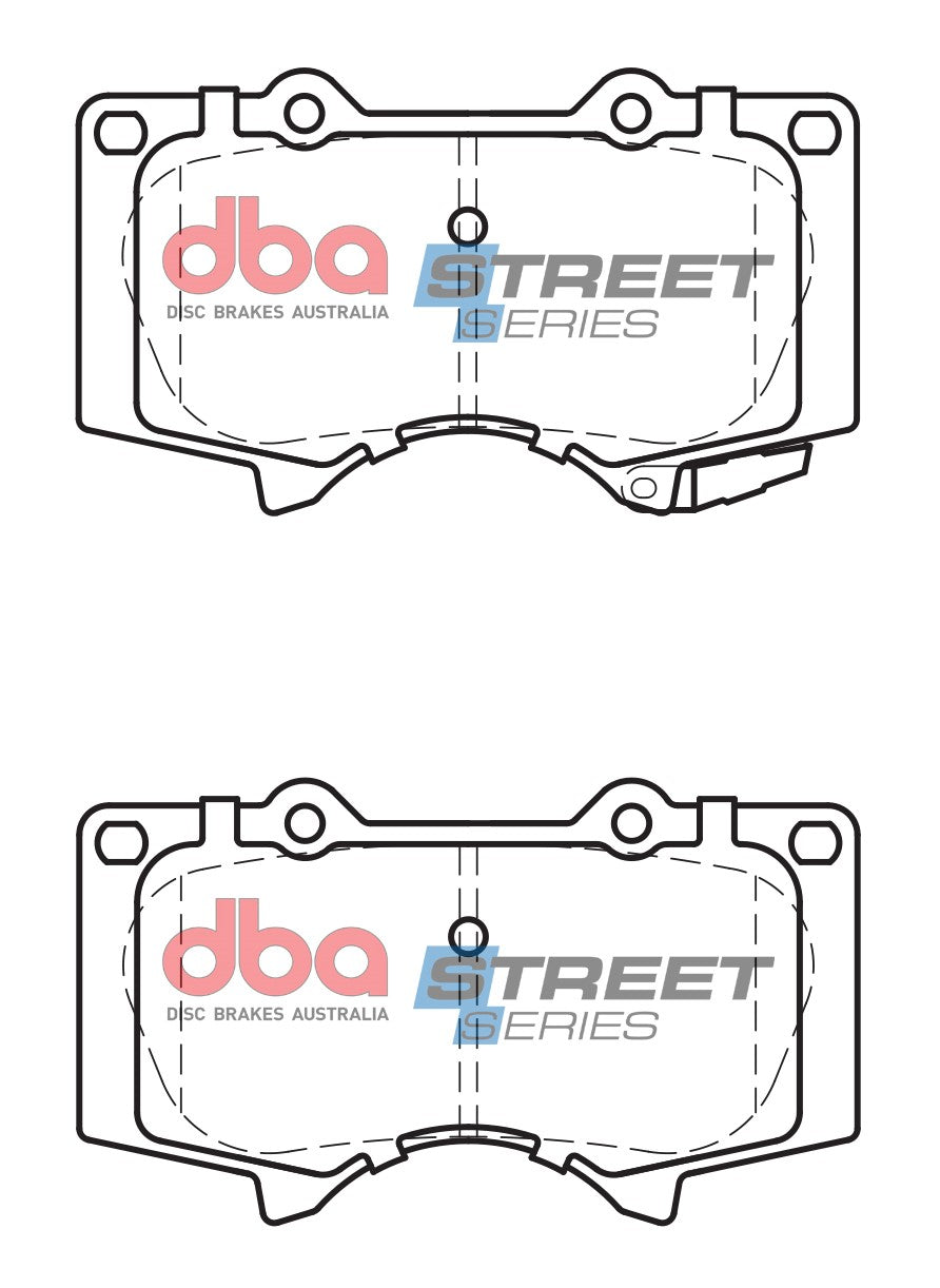Placute Frana DBA Street Series Ceramic Fata Toyota Fortuner DB2380SS