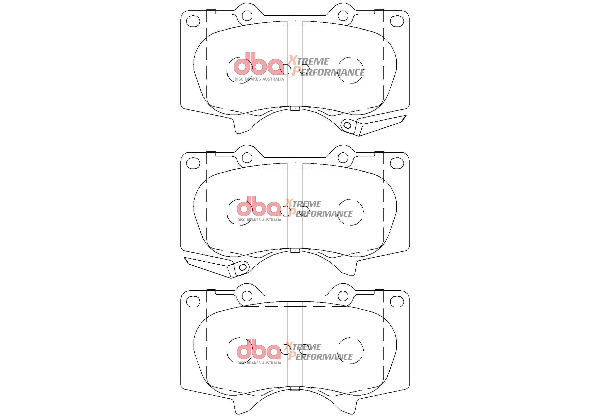 Placute Frana DBA Xtreme Performance Fata Toyota Fortuner DB2380XP