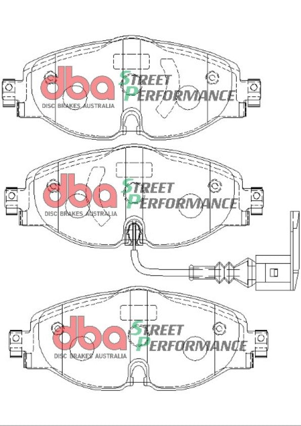 Placute Frana DBA Brake Kit Street Series En Shield Plain & Street Performance (2x DBA2806E + DB2383SP) Fata DBA2806E-2383SP