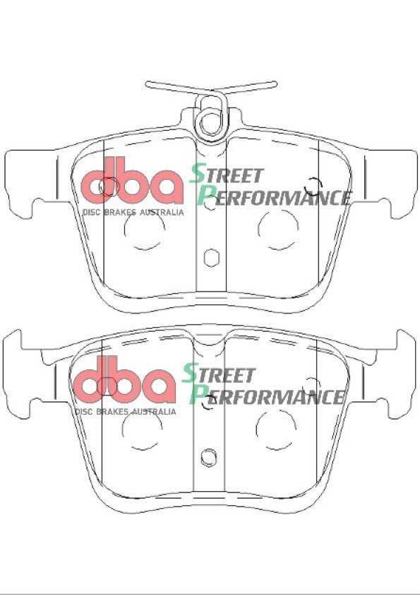 Placute Frana DBA Brake Kit Street Series T2 Slotted & Street Performance (2x DBA2809S + DB2384SP) Spate DBA2809S-2384SP