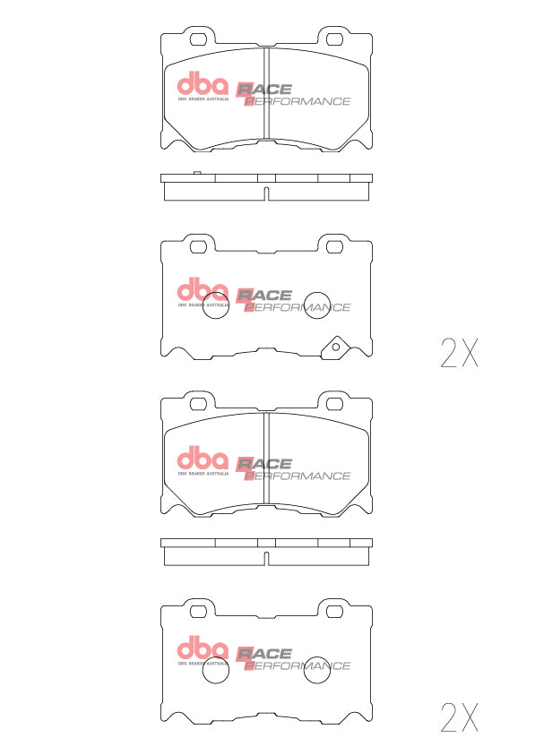 Placute Frana DBA Race Performance Fata Infiniti/Nissan DB2400RP