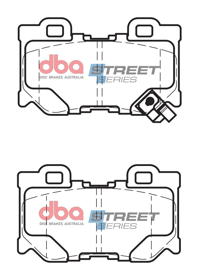 Placute Frana DBA Street Series Ceramic Spate Infiniti/Nissan DB2401SS