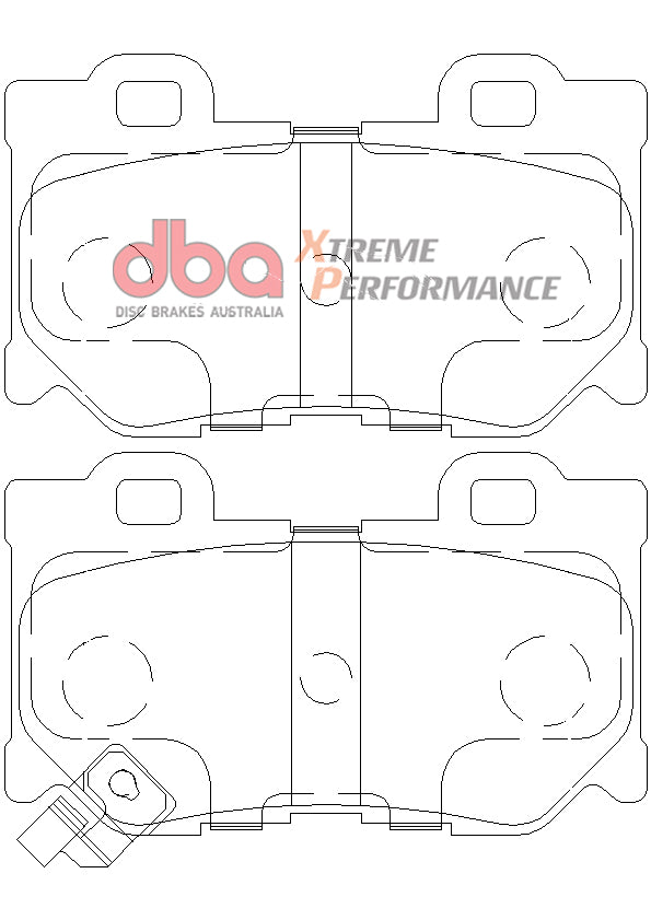 Placute Frana DBA Xtreme Performance Spate Infiniti/Nissan DB2401XP