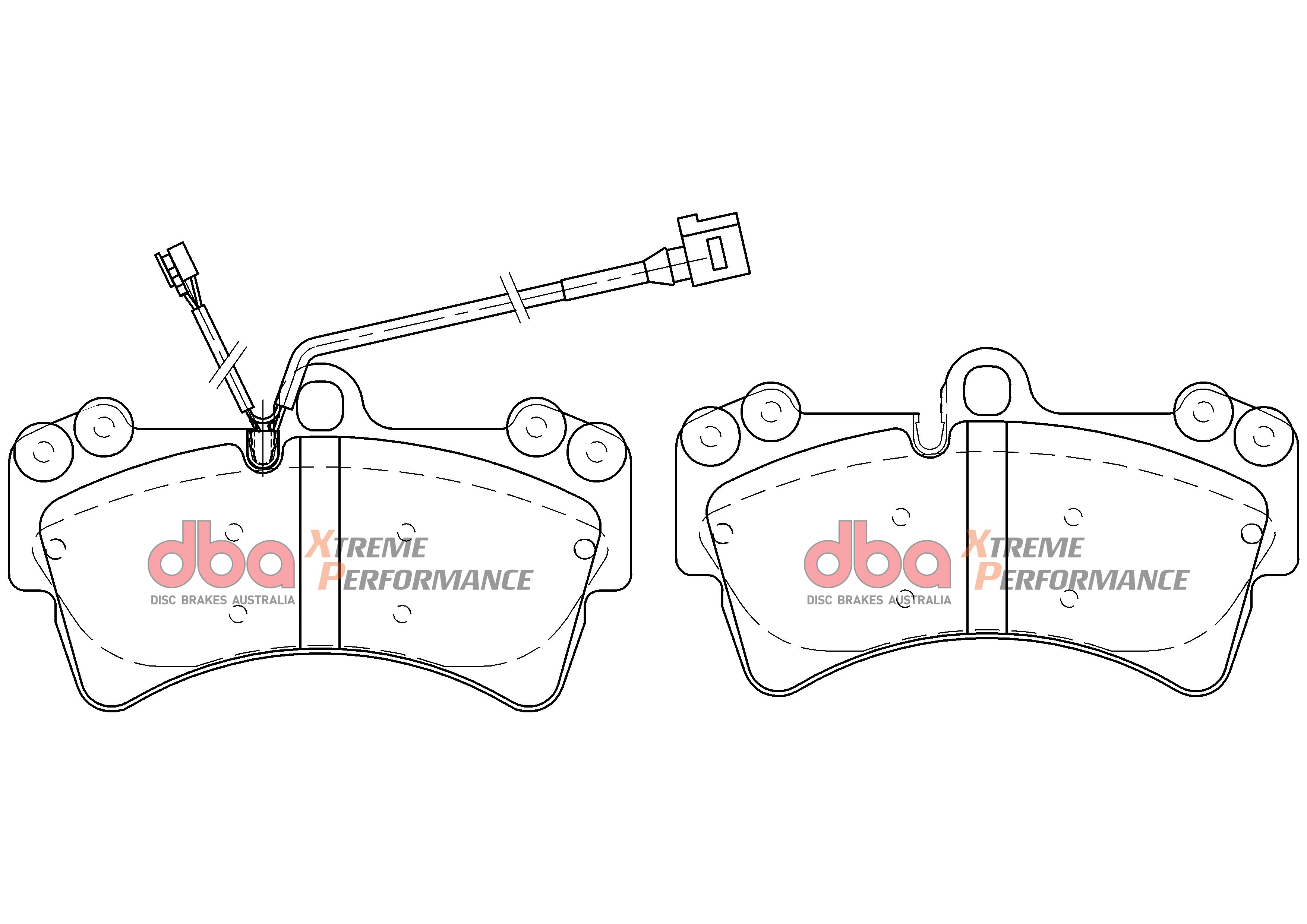 Placute Frana DBA Brake Kit 4000 Series T3 Slotted & Xtreme Performance (2x DBA42246S + DB7878XP) Fata Audi/Porsche/Volkswagen DBA42246S-7878XP