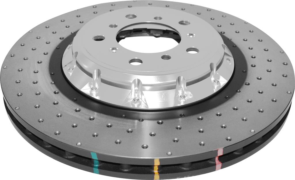 Disc Frana DBA 5000 Series Crossed Drilled & Dimpled Silver Hat Fata 360mm BMW Seria 1 / BMW M3 DBA52280SLVXD