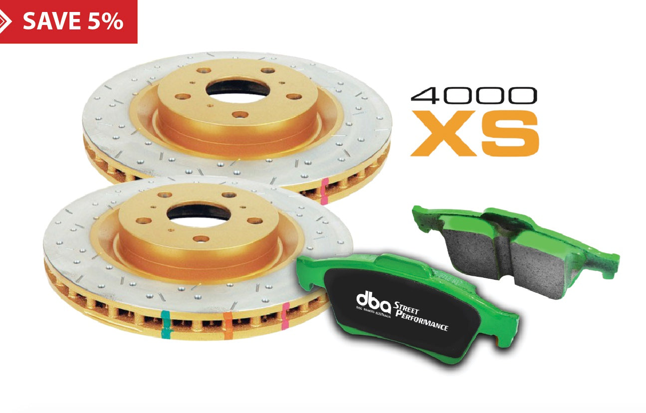 Placute Frana DBA Brake Kit 4000 Series T3 Slotted & Street Performance (2x DBA4574XS + DB1509SP) Spate Nissan 350Z / Nissan Skyline DBA4574XS-1509SP