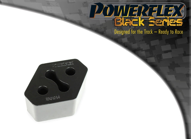 Suport evacuare Powerflex universal, A=82mm B=64mm, Black Series