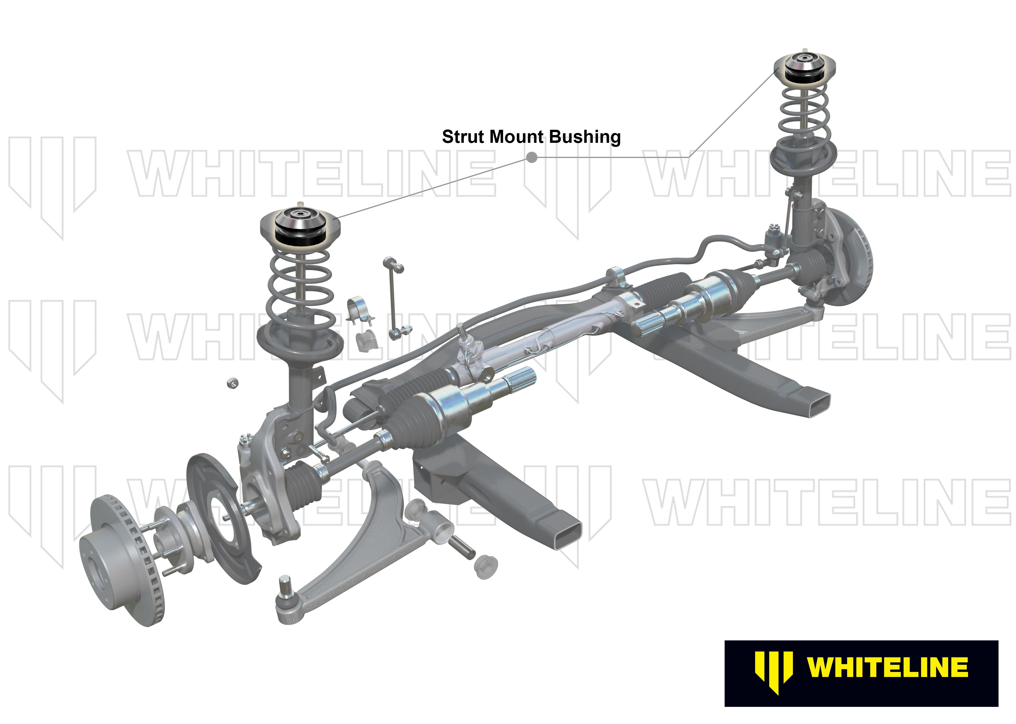 Flansa amortizor kit Whiteline pentru Subaru Forester - KCA335