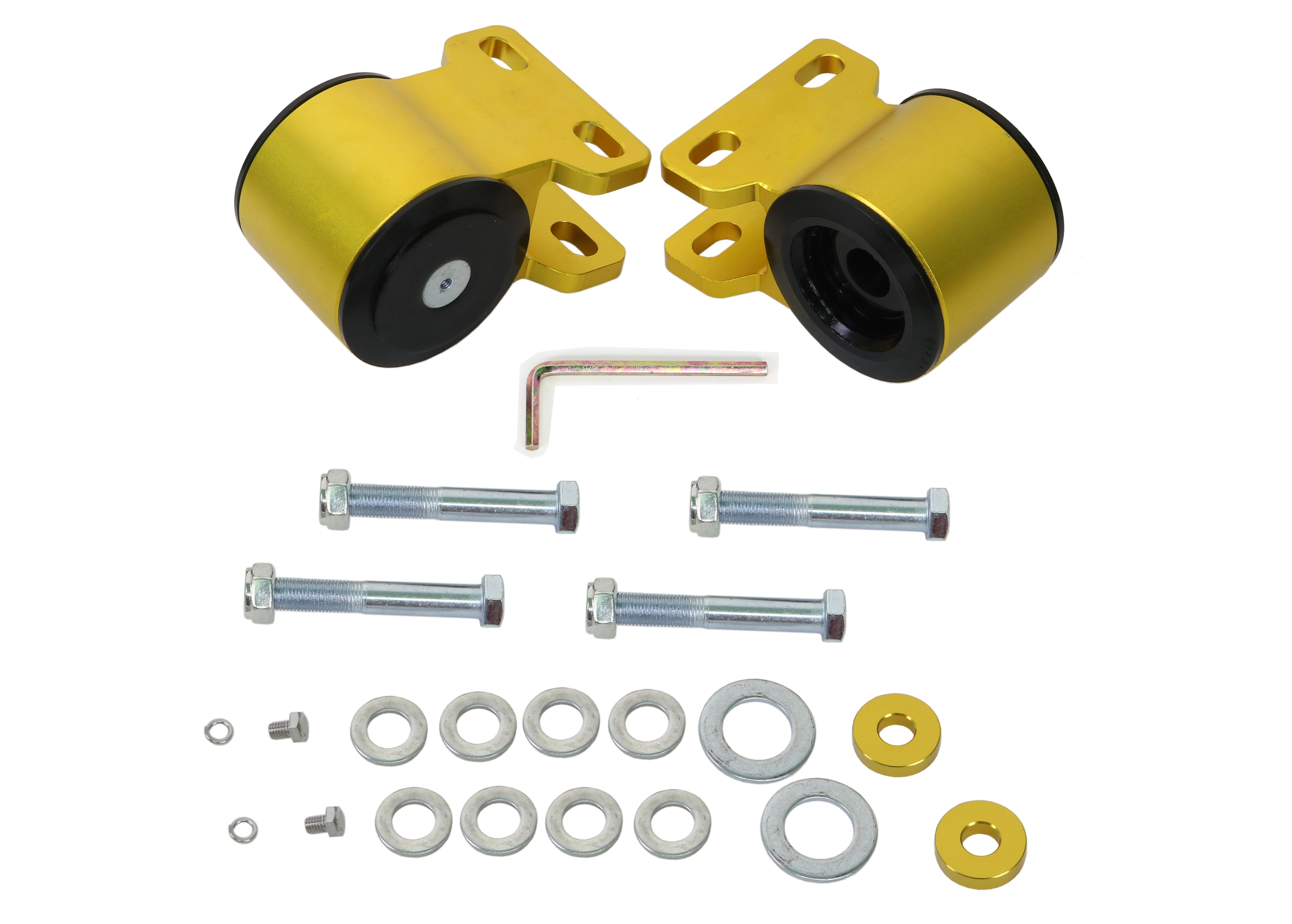 Set bucse brat suspensie inferior spate interior (decalaj dublu) Whiteline pentru Ford Focus / Mazda 3 / Volvo C30 - KCA428