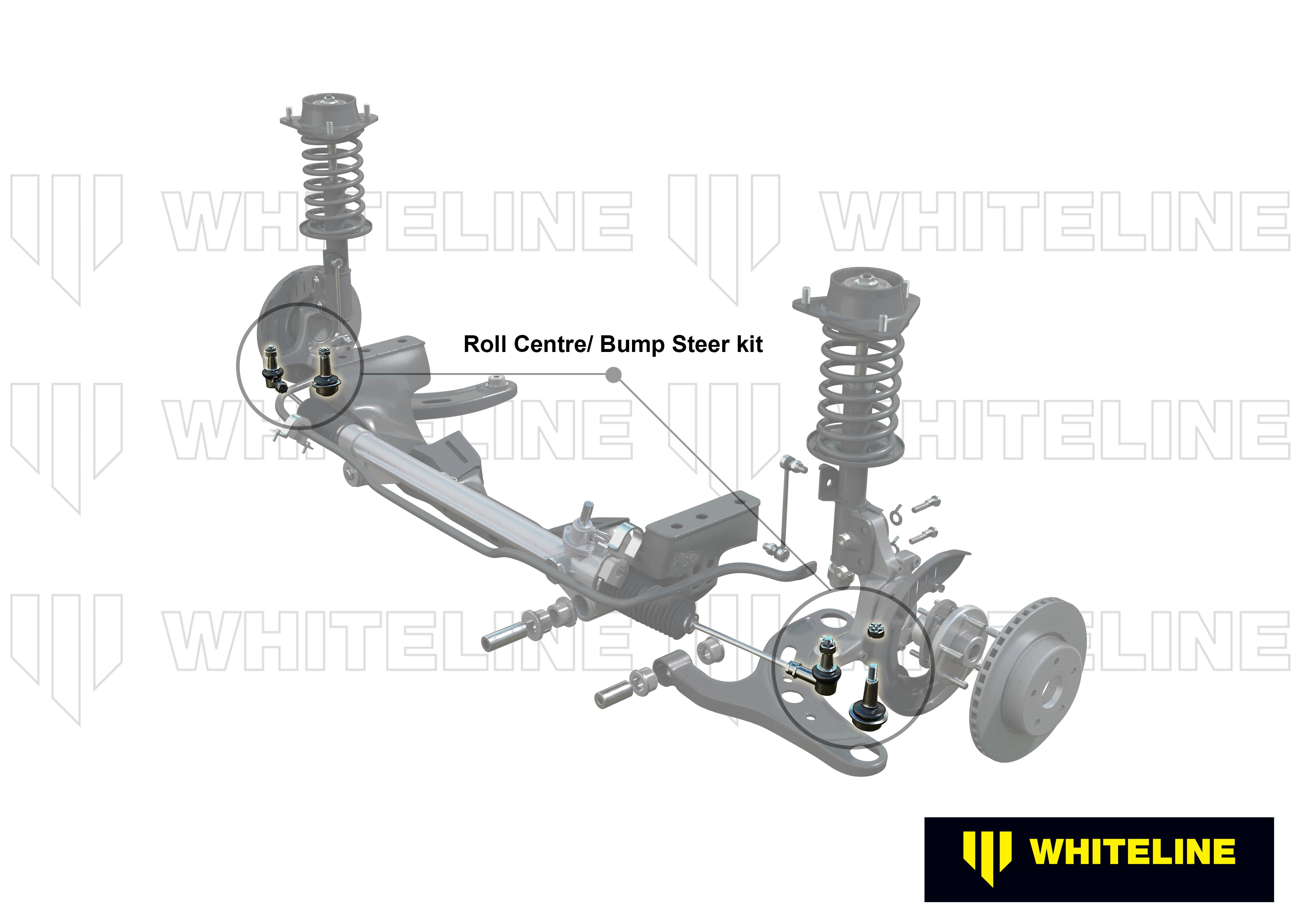 Kit corectie geometrie roll center / bump steer Whiteline pentru Subaru Brz / Toyota 86 - KCA435
