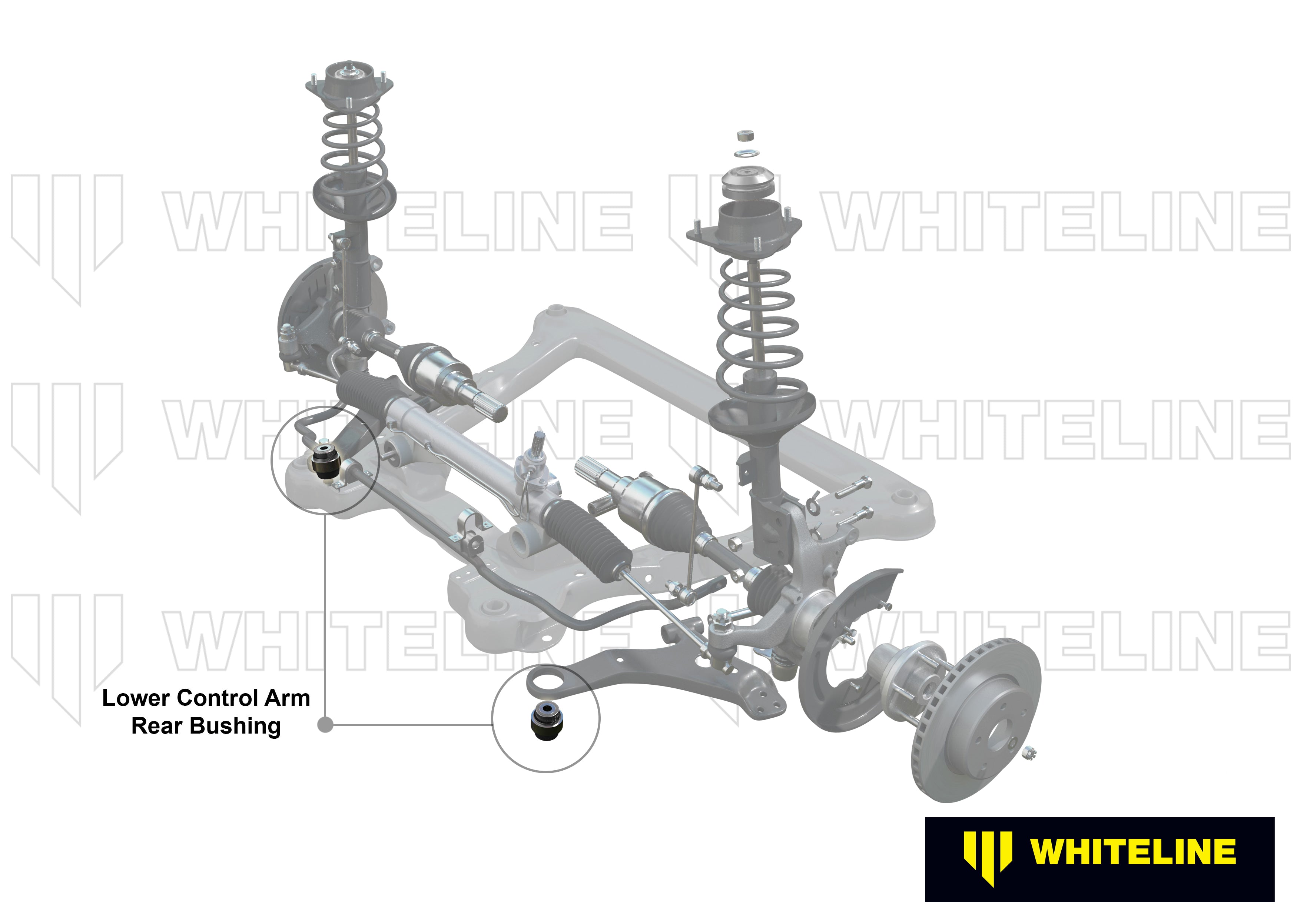 Set bucsi brat suspensie inferior spate interior (decalaj dublu) Whiteline pentru Hyundai I30 - KCA477