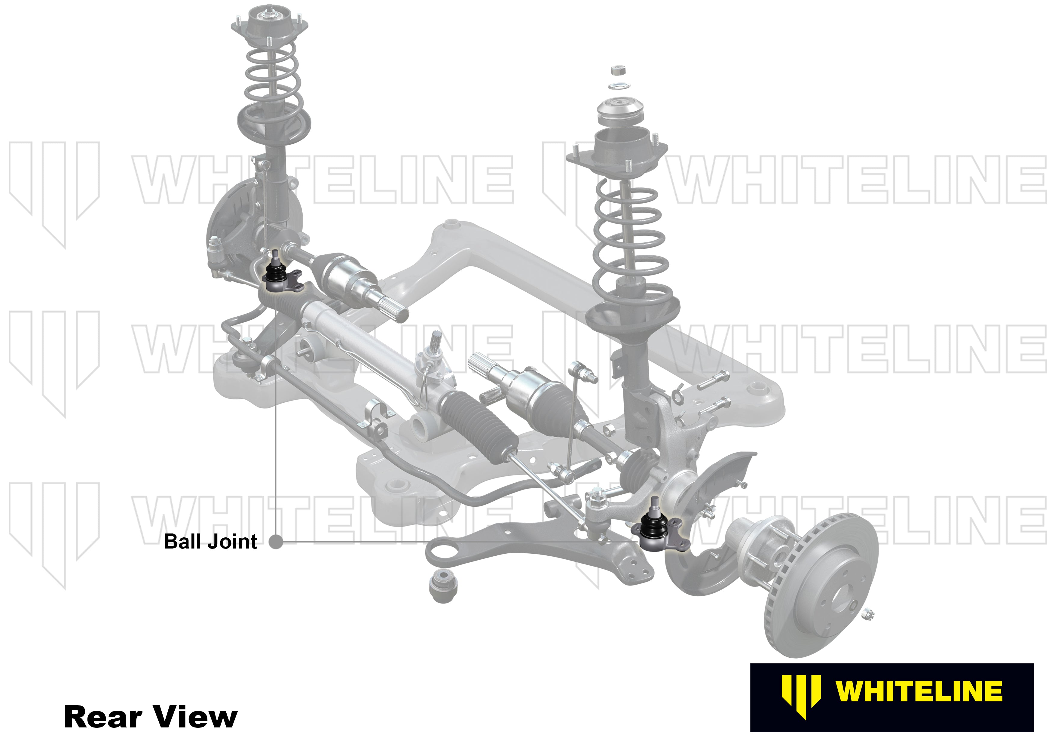 Kit corectie geometrie roll center / bump steer Whiteline pentru Hyundai I30 - KCA485