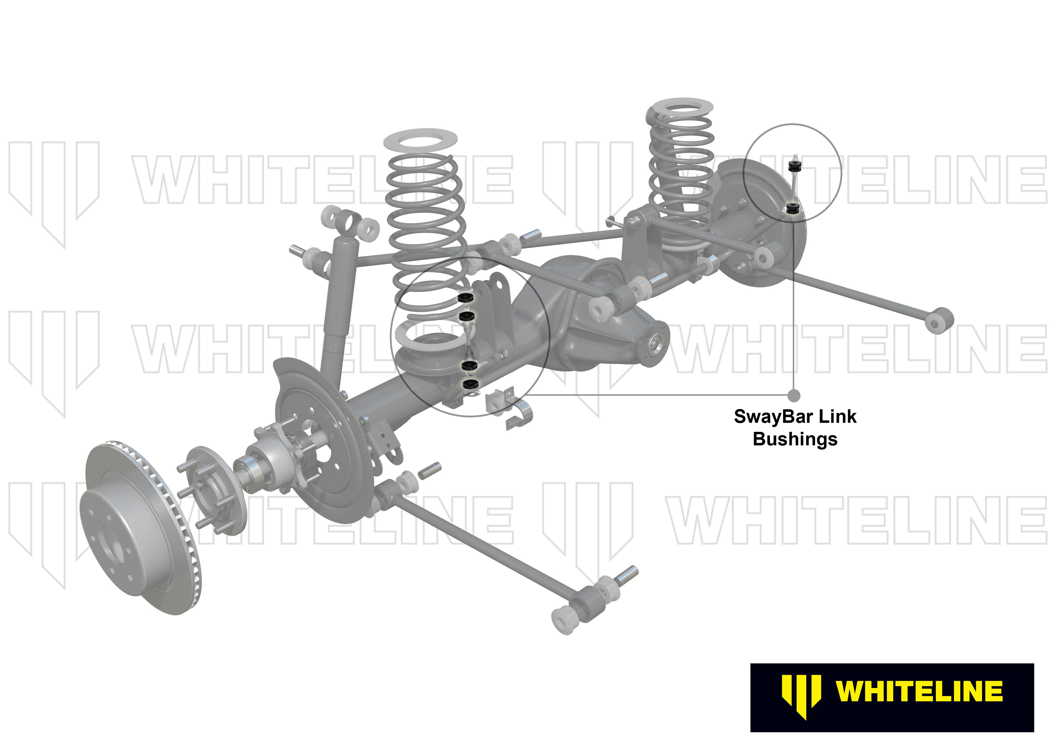Set bielete antiruliu Whiteline pentru Ford Mustang - KLC170