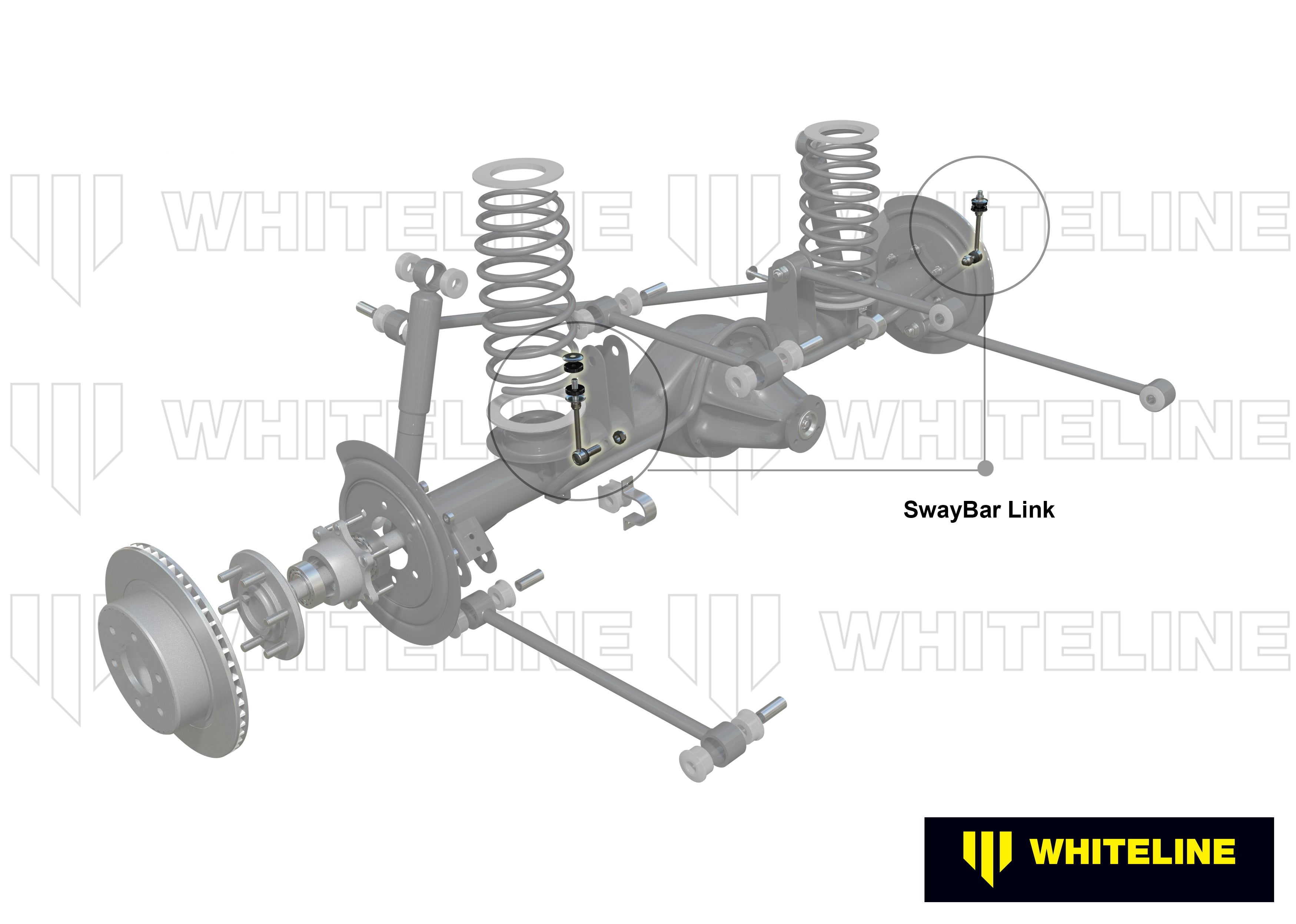 Set bielete antiruliu Whiteline pentru Lexus Lx / Toyota Land Cruiser - KLC230