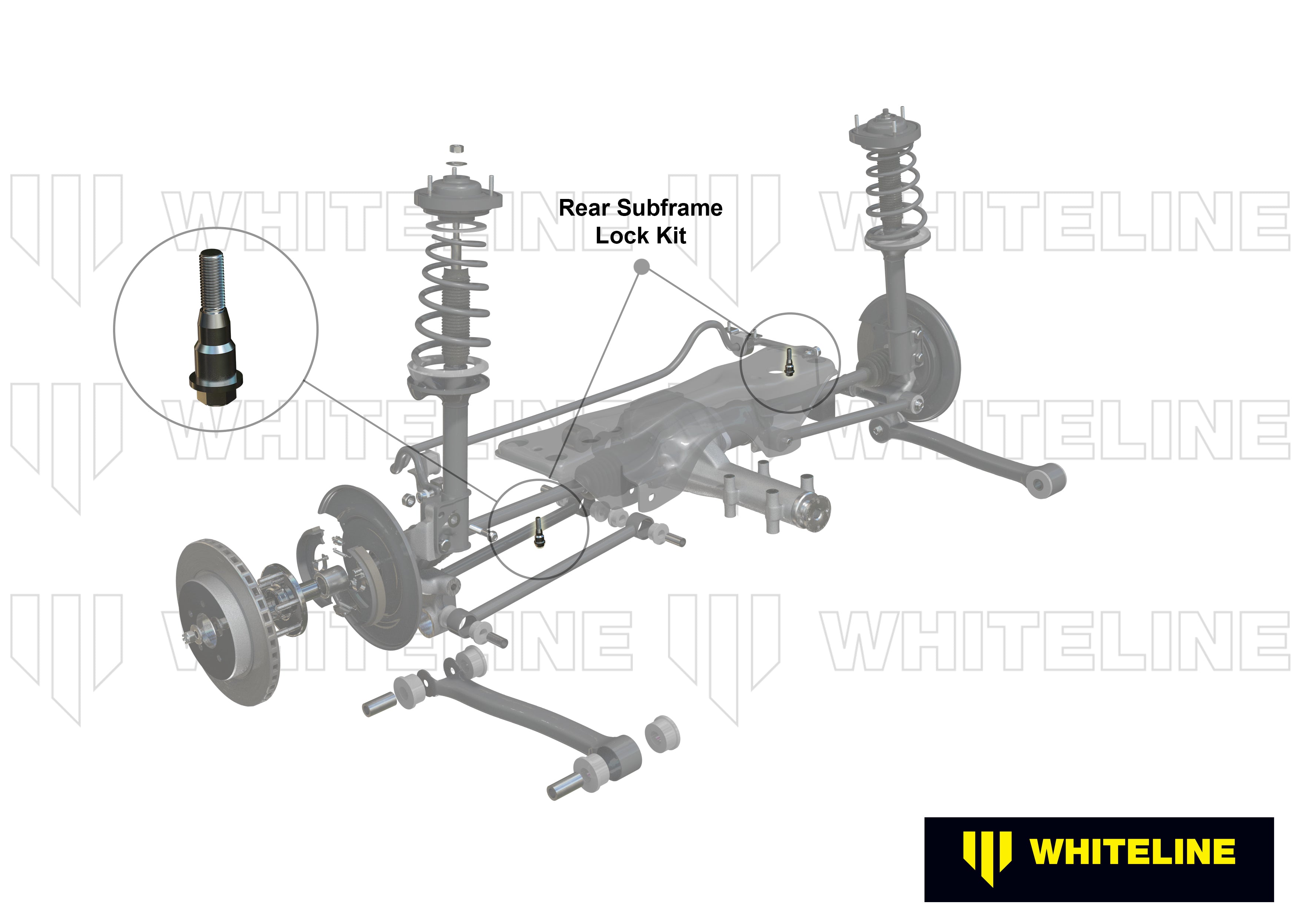 Kit blocare punte (subframe) Whiteline pentru Subaru Forester - KSB750