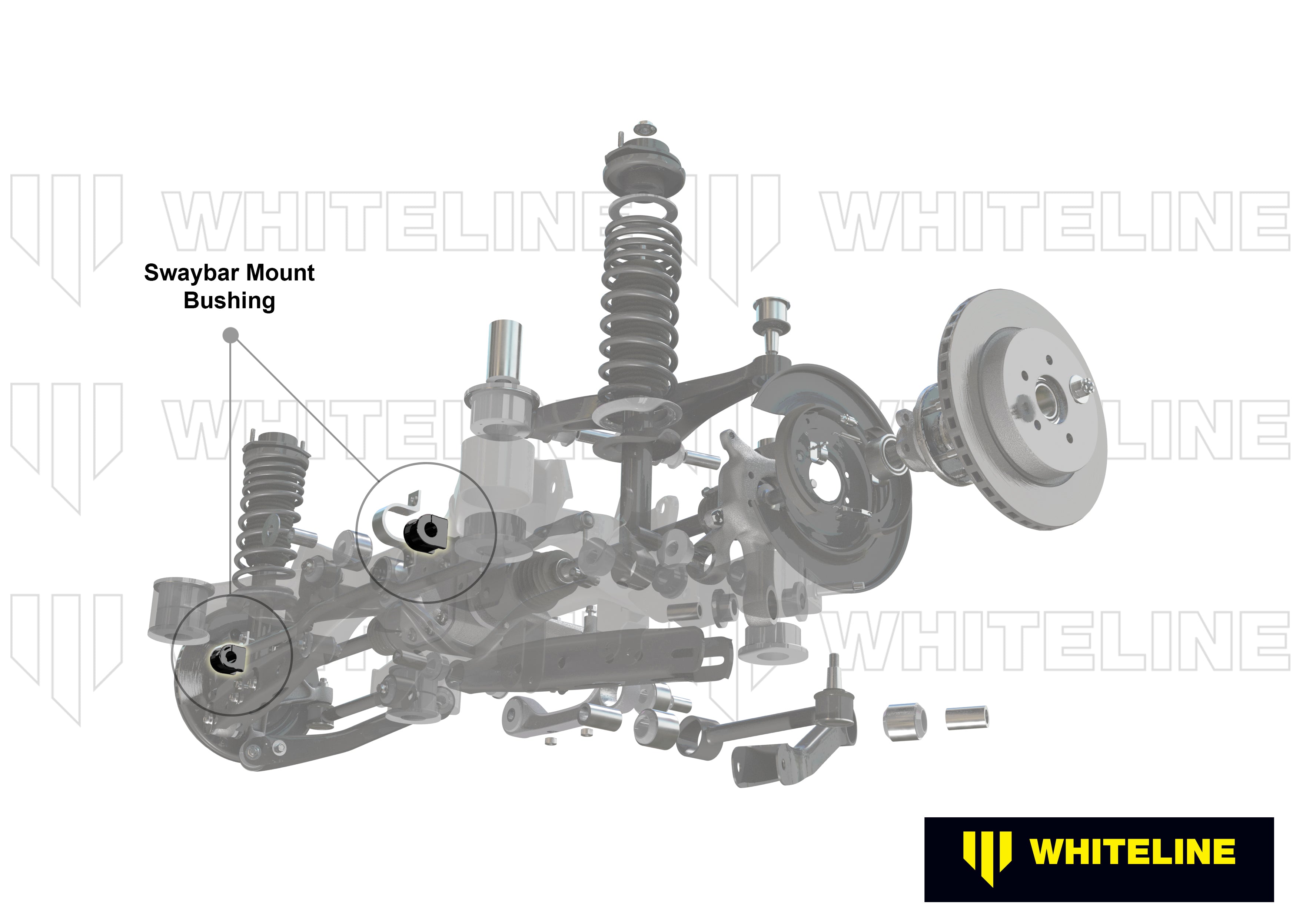 Set bucsi suport bara stabilizatoare 20mm Whiteline pentru Bmw 3 - KSK011-20