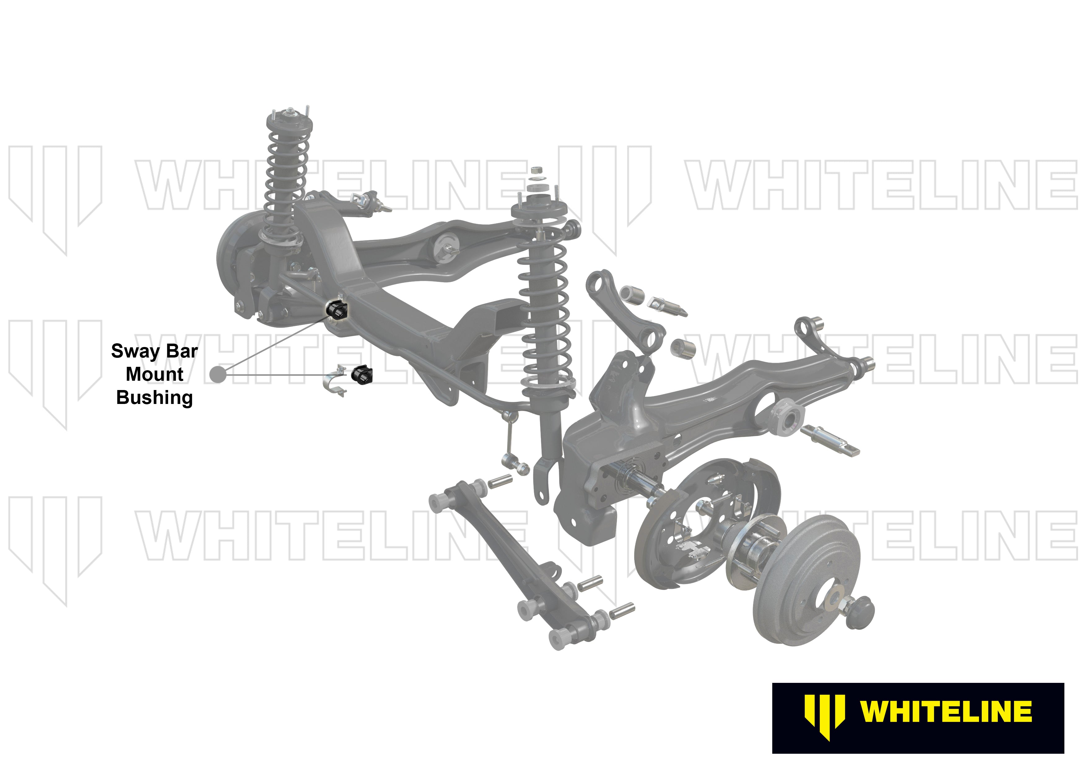 Set bucse suport bara stabilizatoare 20mm Whiteline pentru Mini Mini - KSK077-20