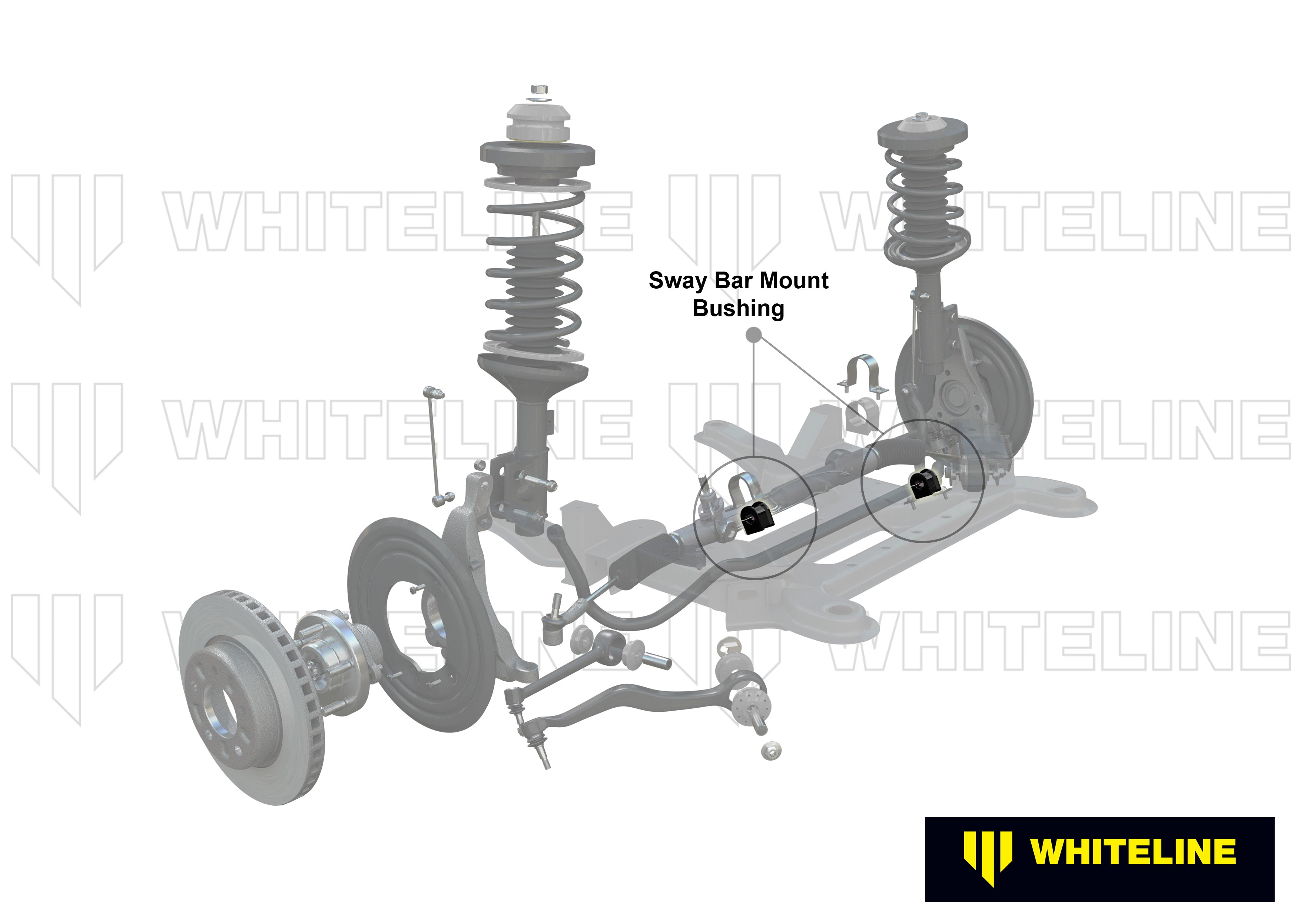 Set bucse suport bara stabilizatoare 27mm Whiteline pentru Chevrolet Camaro - KSK094-27