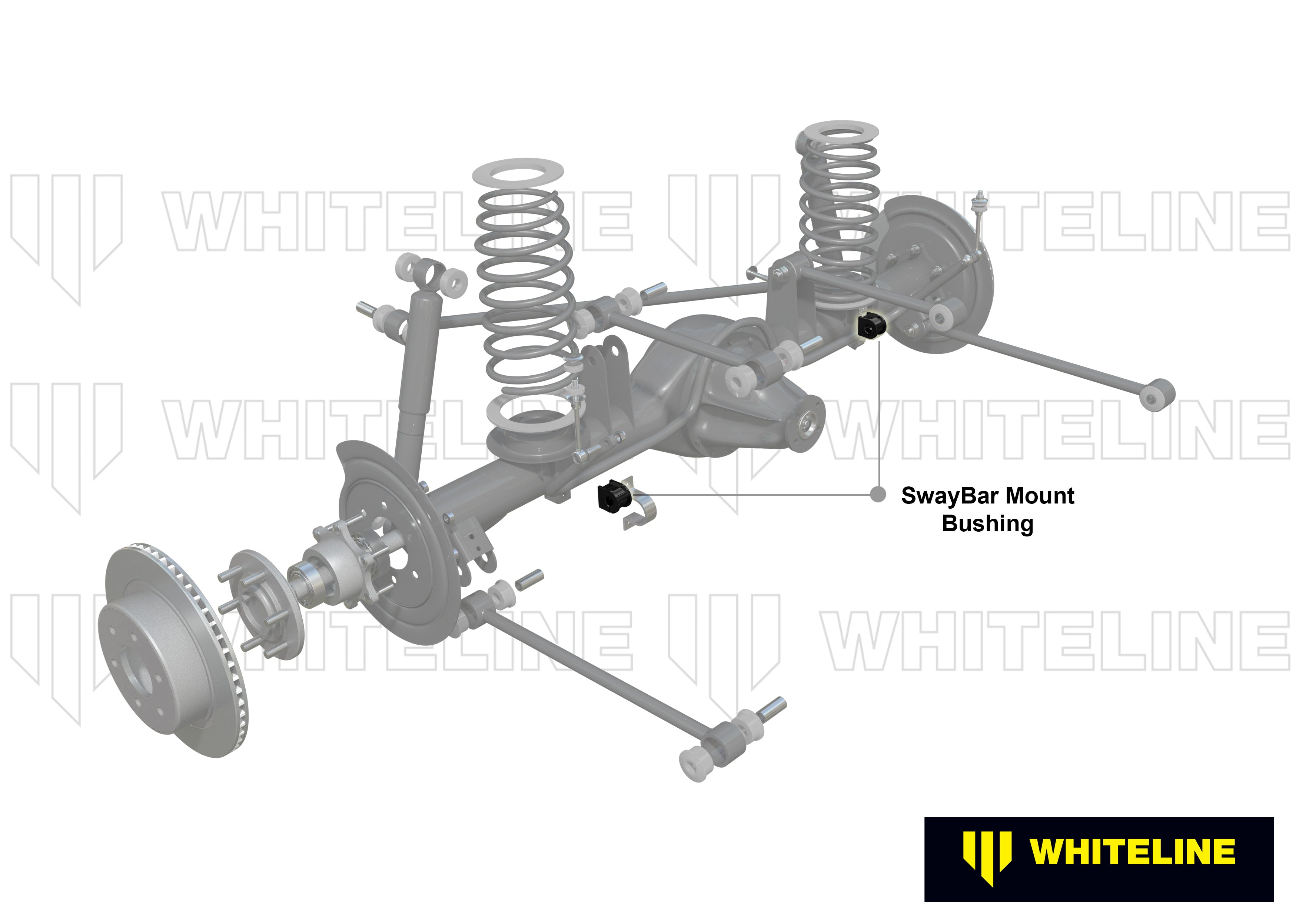 Set bucsi suport bara stabilizatoare 33mm Whiteline pentru Lexus Lx / Toyota Land Cruiser - KSK096-33