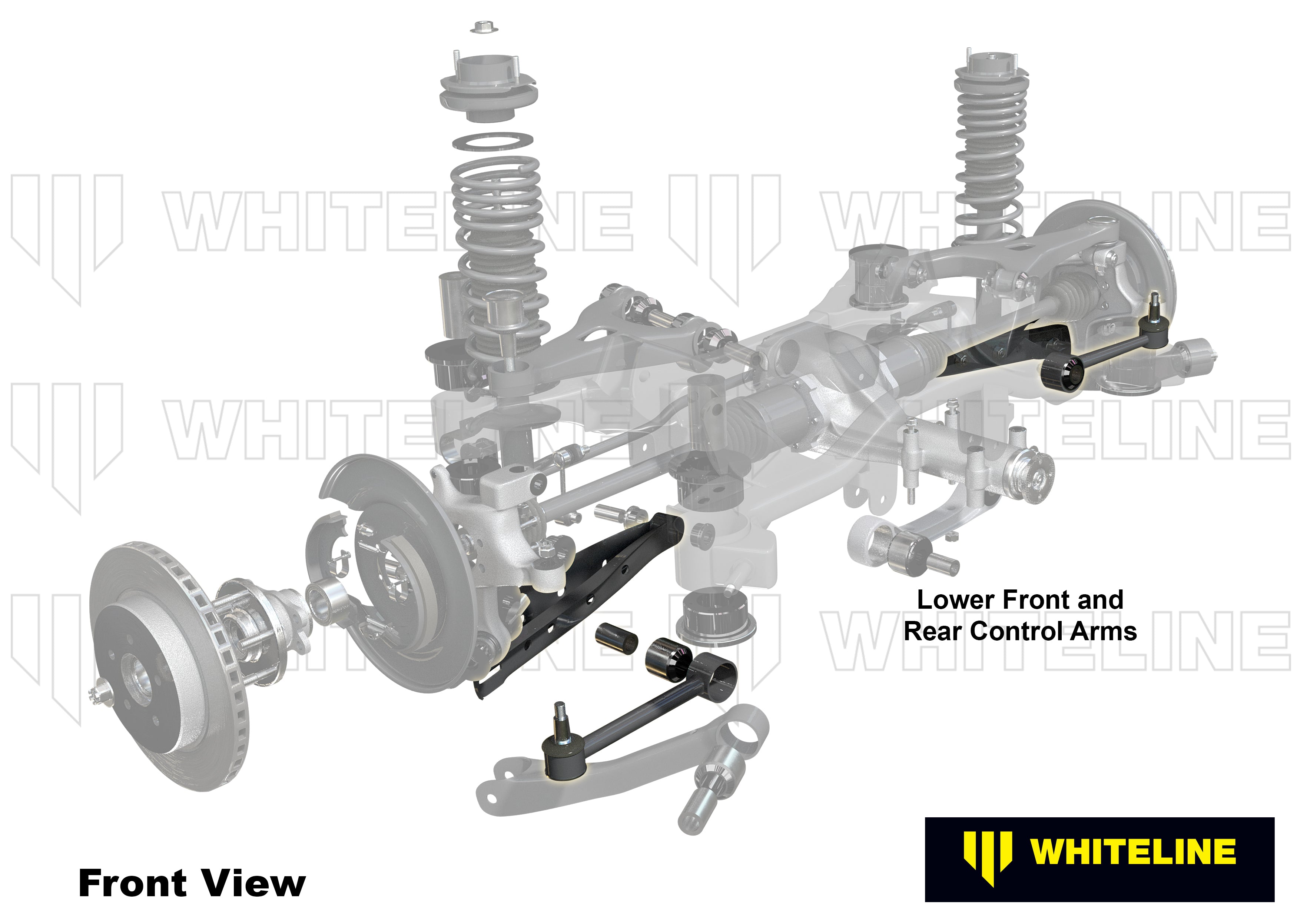 Brat suspensie inferior front and rear arm bucsa kit reparatie Whiteline pentru Subaru Legacy - KSK124