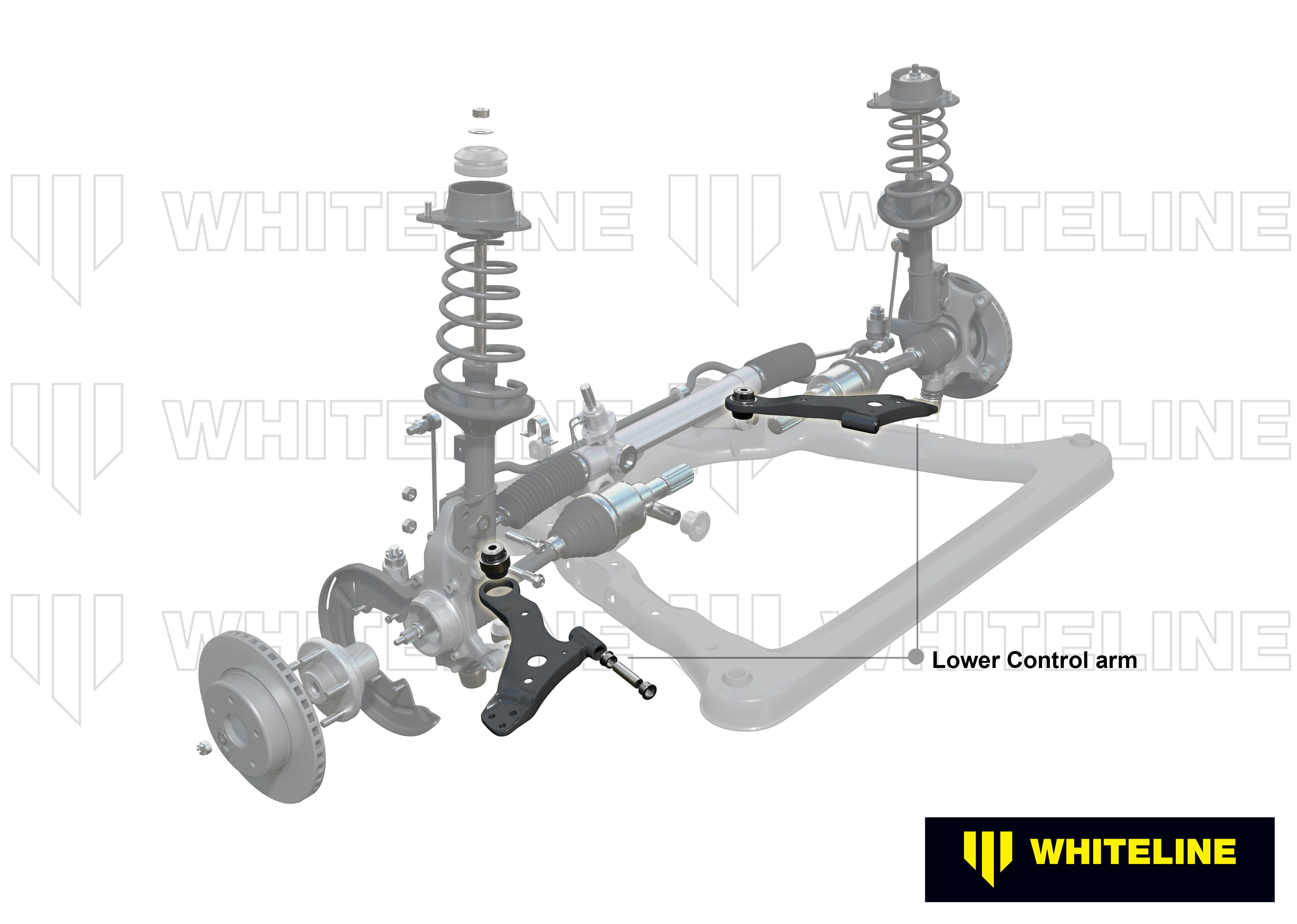 Brat suspensie inferior arm bucsa kit reparatie Whiteline pentru Audi A3 / Seat Leon / Skoda Karoq / Vw Golf - KSK132