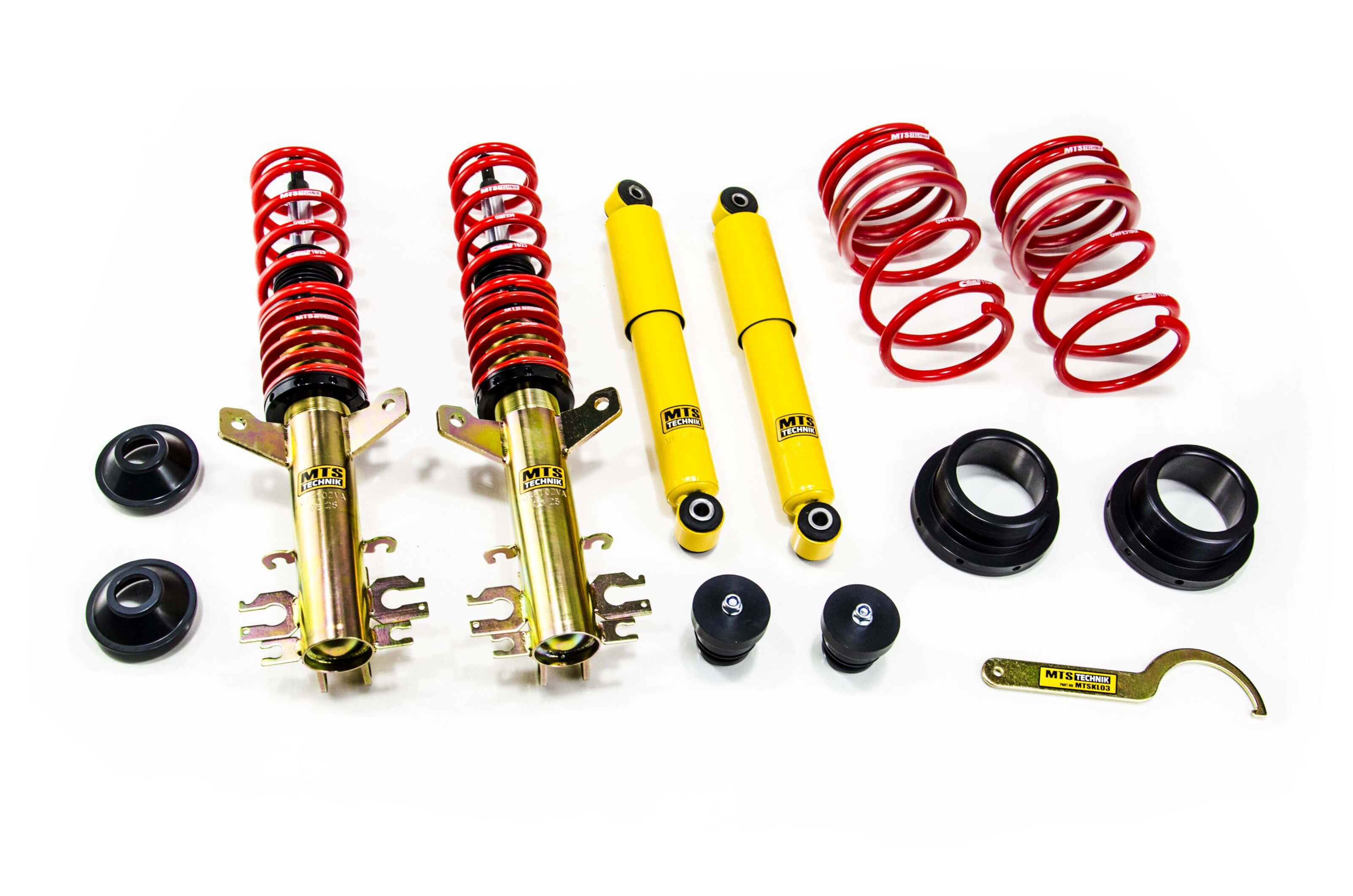 Suspensie Reglabila Coilover MTS Technik Street pentru Abarth 500 / 595 / 695, 500C / 595C / 695C / Fiat 500e (332), 500e Convertible (332) si altele - MTSGWFI07