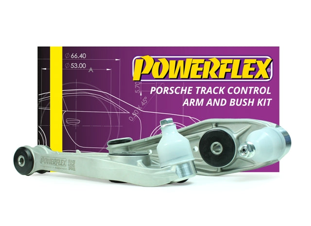 Bucsa poliuretan Powerflex brat de directie (kit) (Negru) - Porsche 997 (997), Boxster (986, 987)