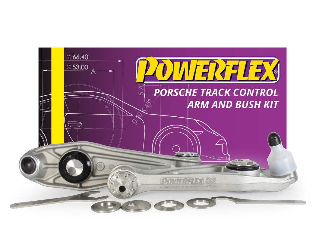 Bucsa poliuretan Powerflex brat de directie (reglabila, kit) (Mov) - Porsche 997 (997), Boxster (987)