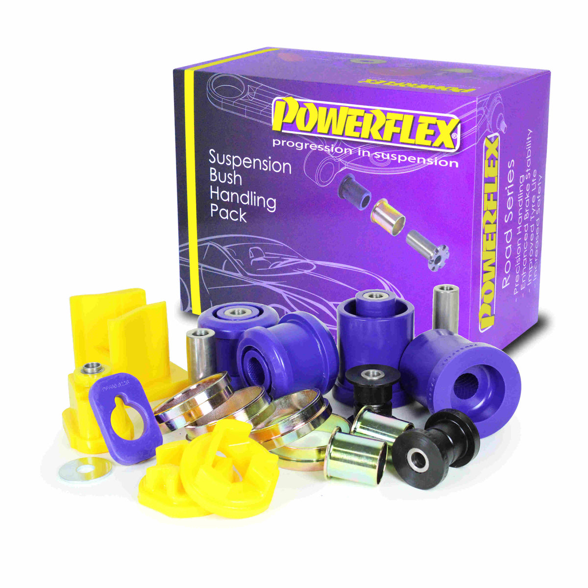 Kit bucse poliuretan Powerflex suspensie - Renault Clio