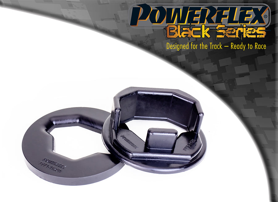 Insertie poliuretan Powerflex suport tampon motor superior - Alfa Romeo MiTo 955, Fiat Punto 199, Opel Corsa D / E - Negru