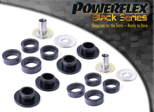 Bucse poliuretan Powerflex brat inferior fata, prindere spate - Alfa Romeo 147 937 - Negru (2 buc)