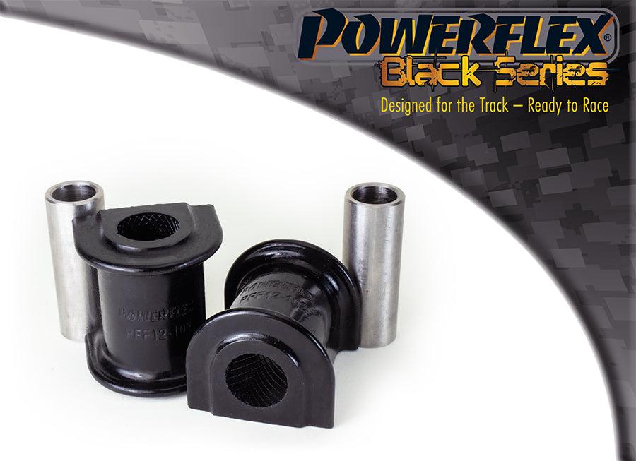 Bucse poliuretan Powerflex brat fata, prindere spate - Citroen AX Phase 1/2 - Negru (2 buc)