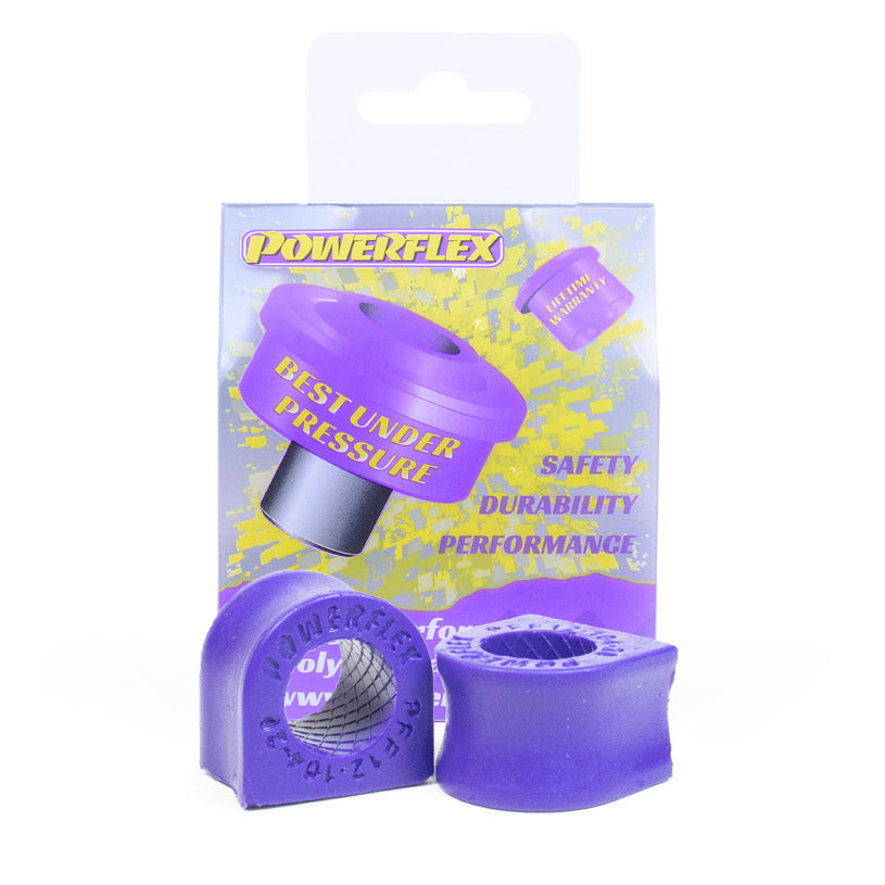 Bucse poliuretan Powerflex bara stabilizatoare 20mm, capat exterior - Citroen AX Phase 1/2, Peugeot 106 Phase 1/2 - Mov (2 buc)