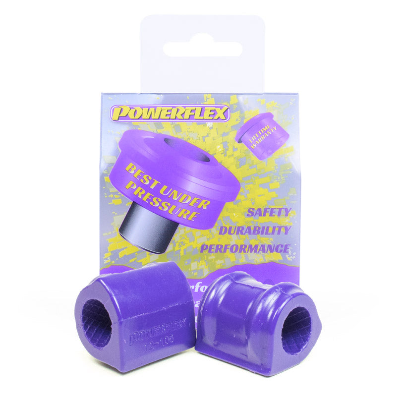 Bucse poliuretan Powerflex bara stabilizatoare fata 22mm, capat interior - Citroen Saxo Phase 1/2, Peugeot 106 Phase 1/2 - Mov (2 buc)