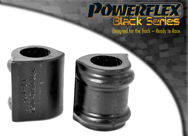 Bucse poliuretan Powerflex bara stabilizatoare fata 22mm, capat interior - Citroen Saxo Phase 1/2, Peugeot 106 Phase 1/2 - Negru (2 buc)