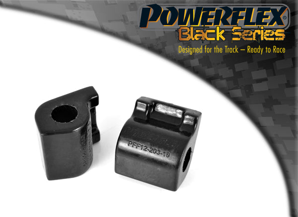 Bucse poliuretan Powerflex bara stabilizatoare fata 19mm - Citroen C2 Phase 1/2, C3 FC/FN - Negru (2 buc)