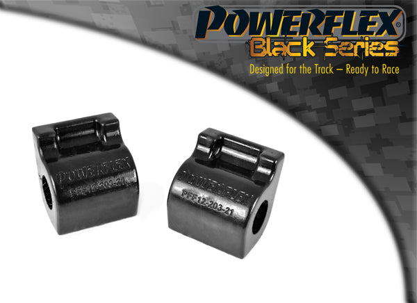Bucse poliuretan Powerflex bara stabilizatoare fata 21mm - Citroen C2 Phase 1/2, C3 FC/FN - Negru (2 buc)