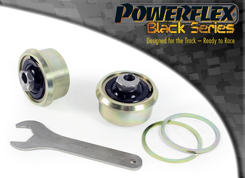 Bucsa poliuretan Powerflex spate brat fata (anti-ridicare, offset caster reglabil) (Negru) - Hyundai i30 (PD), Kia ProCeed (CD)
